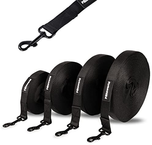 Pätsworld Schleppleine 5m / 10m / 15m / 20m - Robuste und Lange Hundeleine - Übungsleine mit Handschlaufe - Reißfeste Trainingsleine - Ideale Freilauf Leine für die Hundeerziehung (5m)