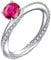 YL Damen Ring 925 Sterling Silber mit Juli Geburtsstein Rubin Ring Verlobungsring Ehering für Braut(Größe 60）