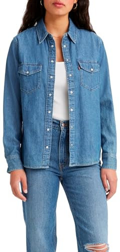 Levi's Femme Iconic Western Chemise à Bouton Bas, Going Steady 5, M