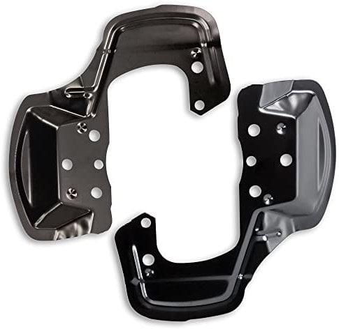 BESTPRICE 2x Ankerblech vorne links & rechts Spritzbelch Deckblech für Bremsscheibe Kompatibel mit OPEL ASTRA F (T92), CORSA A (S83), CORSA B (S93), KADETT E (T85) TIGRA (S93), VECTRA A (J89)