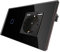 CNBINGO Touch Lichtschalter mit Schuko Steckdose mit Dual USB-A Ports 2,1 Amp - USB Steckdose unterputz - Glas Wandschalter einfach in Schwarz - Berührungsschalter mit Status-LED - 500W/Fach