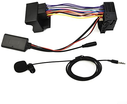URPIZY Bluetooth 5.0 Musik-Audio-Adapter, Kabel, Audio-Adapter mit Mikrofon, Freisprecheinrichtung, Auto-Anschluss für BMW E64, E60, E66, E80, E81, E82, E90, MA2266