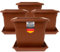 2friends Macetero grande para exteriores, juego de 4 unidades, maceta grande cuadrada, maceta con platillo de 40 x 40 cm, macetero fabricado en Alemania, modelo Lea, color: terracota