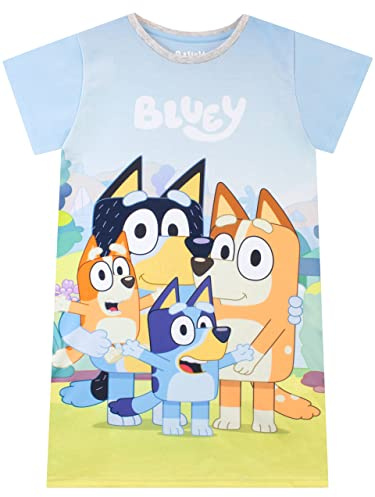 BlueY Nachthemd Mädchen Kurzarm | Nachthemden Für Kinder Mehrfarbig 128