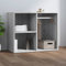 INLIFE Kleiderschrank Grau Sonoma 80x40x65 cm Holzwerkstoff,Grau,18.8KG,820506