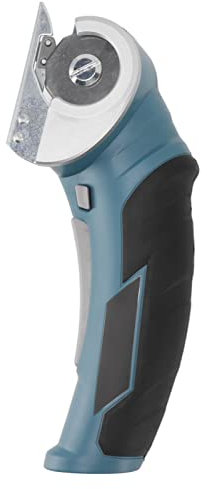 Forbici elettriche a Batteria, 2000mAh Mini taglierina Rotante per Tessuto, Potente taglierina per Moquette e Cartone, taglierina elettrica per Tessuto Forbici per Tessuti Taglieri (Spina UE)