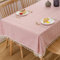 Plenmor Leinen Abwaschbare Tischdecke Quadratisch, Leinenoptik Tischdecke Abwaschbar 140x140, Table Cloth Boho Tischdecke Rot für Geburtstag, Valentinstag, Weihnachten, Küchentisch, Outdoor Tischdecke