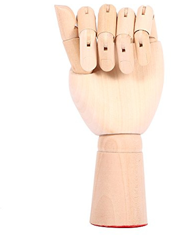 Hand Beweglich 14×6×5 Gliederpuppe Linke Holz Hand Malhilfe Gliederhand Modellpuppe Modellhand