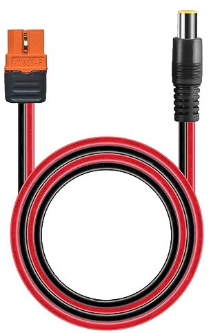 ZkeeShop XT60i auf DC7909 Stecker DC8MM auf XT60i Solar Verlängerungskabel 14AWG Solar Kabel Kompatibel für Jackery Bluetti Tragbare Powerstation 1.5M (DC7909 Stecker)