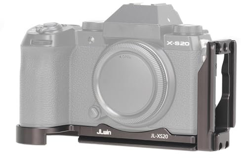 FOTGA Schnellwechselplatte L-Winkel Vertikale Quick Release Platte L-Bracket für Fujifilm X-S20 Kamera, Kompatibel mit DJI Ronin RS2/RSC2/RS3/RS3 Pro/RS3 Mini Gimbal Stabilisator Arca Swiss Stativ