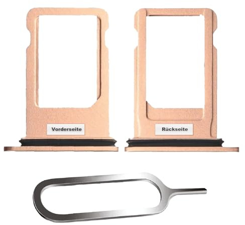 IS-TECK SIM-Kartenhalter Ersatz SIM-Tray Kompatibel mit iPhone 7 inklusive SIM-Nadel SIM-Kartensteckplatz (Gold)