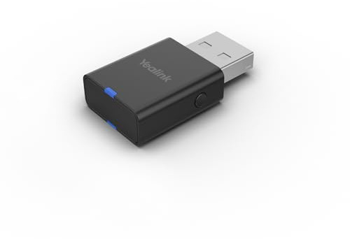 Yealink WDD60 USB DECT Dongle Wireless Adapter for WH62 WH63 WH64 WH68 | Portable & Hybrid Wireless Headset Receiver for PC, Laptop, Computer,Plug & Play Wireless DECT Dongle