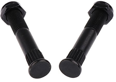 Mealoodiousmusea 2 Stück Skateboard Truck Kingpin mit 2 Muttern Longboard Truck Teile schwarz