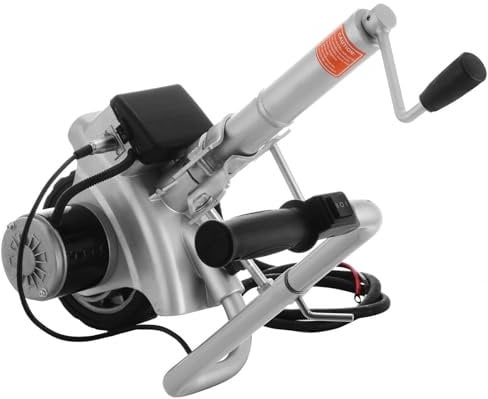 ZYJIX Anhänger-Mover Mit Motorisiertem Stützrad Aus Aluminium – Kompakt, Tragbar Und Wendig Mit Einem 350-w-motor, Elektrischer Mini-Mover Mit 12 V Motorisiertem Stützrad Für Wohnwagen-bootsanhänger