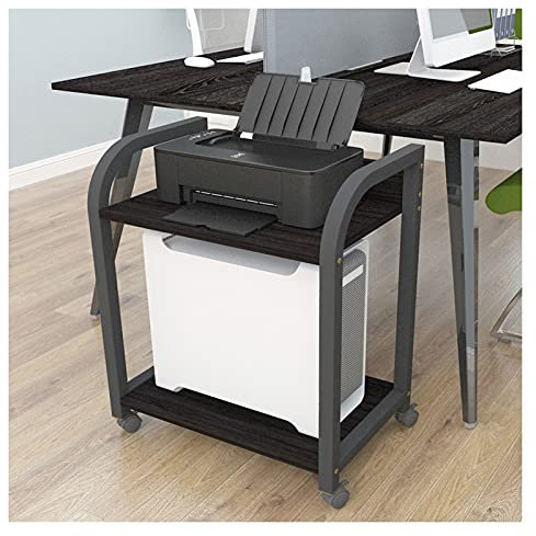 Soporte de almacenamiento para CPU e impresora de escritorio con 2 niveles y múltiples opciones de color