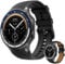 Smart Watch for Men, Women, Fitness Tracker with Heart Rate Monitor, Sleep Tracking, Step Counter, Bluetooth Calling, 4GB Music/Video Storage, AMOLED HD Display, Long Battery, Extra leather strap