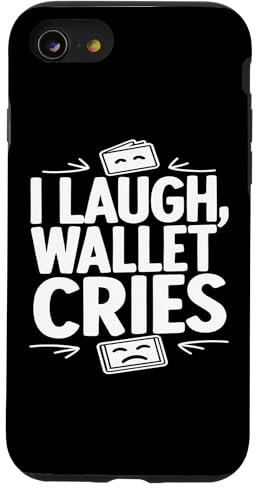 Hülle für iPhone SE (2020) / 7 / 8 I Laugh Wallet Cries Lustiger Reise-Vlog-Humor
