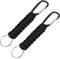 OFFCUP 2 Stück Paracord Schlüsselanhänger, Schlüsselband Schlüsselring mit Karabiner, Karabinerhaken D Ring Multifunktion Paracord Anhänger Geflochtenes Lanyard für Camping Wandern Rucksackreisen