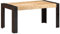 OHOOWOO Esstisch 160x80x76 cm Massivholz Mango,Massiver Esstisch im Industriestil aus MangoHolz für Küche und Esszimmer Wohnzimmer Esstische
