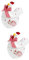Cabilock 3pcs Christmas Kitchen Cute Seasoning Jar Chicken Cookie Jar Food Prep Containers with Lids Candy Jar Food Containers with Lids Container with Lid Tea Mug Jam Jars Ceramics