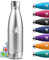 Botella Agua Acero Inoxidable, 750ml Botella Termica, sin BPA, Garrafa Termica, A Prueba de Fugas, Cantimplora Acero Inoxidable, Aislamiento al Vacío, Cantimplora para Escuela, Cafetería, Oficina