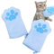 XYTAHDM 2 Pcs Katzen Reinigung Handschuhe Haustiere Saugfähiges,Weich & Langlebig Korallen-Samt Schnelltrocknendes Handtuch,mit Starker Wasseraufnahme für Katzen und Hunde(Blau)