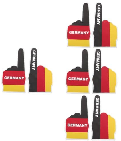 UKCOCO 4 Paare Jubeln Sie Schaumhandschuhe Sport Hände Fitnessstudio Stärker Finger Griff Dekorative Schaumstoffhand Schaumkampfhand Fußball-kampfbedarf Eva-Schaum
