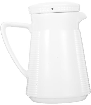 ZUNOXAZ Jarra de Cerámica Grande para Agua Hervidor Multifuncional Diseño Portátil Accesorio Hogar para Uso Diario y Entretenimiento Jarra Tapa