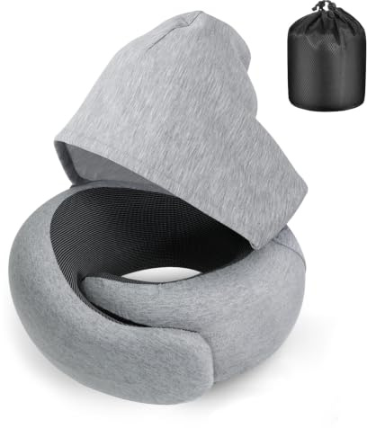 HNCY Nackenkissen Flugzeug, Schlafkissen Flugzeug Kissen, Reisekissen Memory Foam, Nackenkissen Auto, Travel Pillow, Nackenhörnchen Erwachsene Für Reisen Mit Flugzeugs Auto Zug