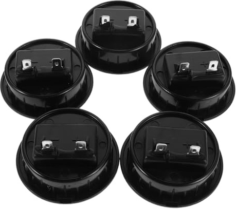 GARIOUANS 5 Pezzi Terminal Cup per Casse Acustiche Vie Rosso Nero con Morsetti Molla per Collegamento Rapido Cavi Audio Auto e Impianti Home Theater