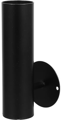 KESYOO Petit vase mural en fer noir, tube suspendu pour fleurs, pot décoratif multifonction pour intérieur, étagère pour plantes et décoration de salle de bain moderne