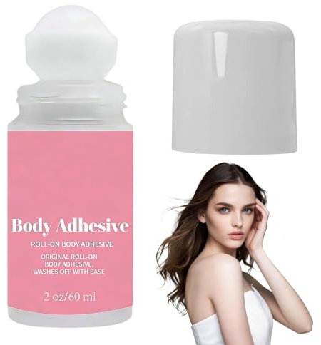 Hautkleber für Kleidung 60ml, Fashion Glue, Body Glue, Transparent und Unsichtbar, Hautfreundlich und Komfortabel, Geeignet für Kompressionsstrümpfe, Strumpfhosen, BH-Träger Usw