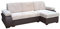 mb-moebel Ecksofa Sofa Eckcouch Couch mit Schlaffunktion und Bettkasten Ottomane L-Form Schlafsofa Bettsofa Polstergarnitur - York (Ecksofa Rechts)