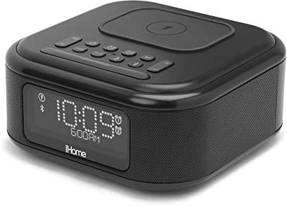 iHome ibtw23b Haut-Parleur Bluetooth avec réveil Dual Alarm, Noir iBTW23B