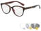 KoKoBin Photochromic Reading Glasses Optical Presbyopia Glasses Spring Hinged Sun Readers for Men and Women Intelligent Color Changing Glasses(Leopard，+2.0)