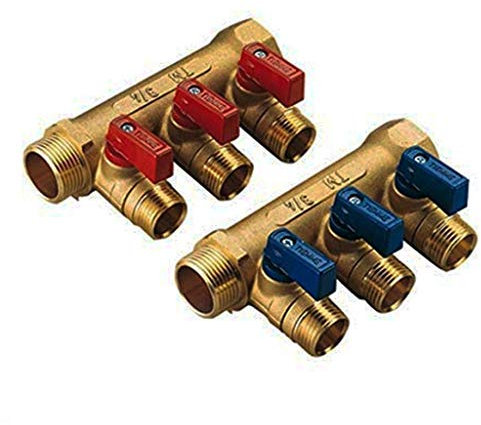 Collettore Lineare Nino 3/4 X 1/2 3 Vie Tiemme