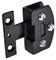 BE-TOOL Bisagra de ducha moderna de aleación de zinc negro para armario de cristal, puerta de cristal para 5-8 mm de grosor