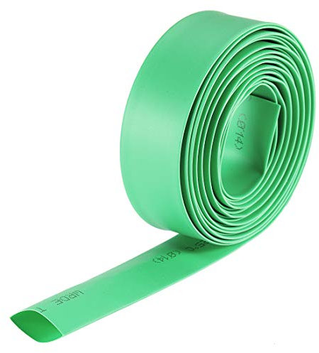 sourcing map Heat Shrink Tubing, 14mm Dia 2:1 rate Shrinkable Tube Cable Sleeve 10ft - Green