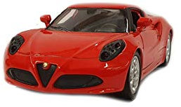 Welly Modellauto Alfa Romeo 4C rot