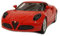 Welly Modellauto Alfa Romeo 4C rot