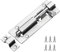 JelKen Door Lock Bolts 4(100mm), 304 Stainless Steel Door Latch Slide Bolts Lock with Screws for Bathroom Bedroom Shed Garden Toilet, 4 Inch
