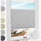 Schuette® Plissee ohne Bohren zum Kleben ● Dolomite Kollektion: Storm Gray (Grau) ● 80x200cm (Breite x Höhe) ● Suprafix Faltrollo Klebehalterung ● Bequeme Rollo Montage inkl. Video
