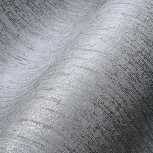 Architects Paper Tapete Blau Grau Glitzer Glanz-Effekt 375605 Uni Vliestapete EInfarbig Flur 10,05x0,53m Made in Germany