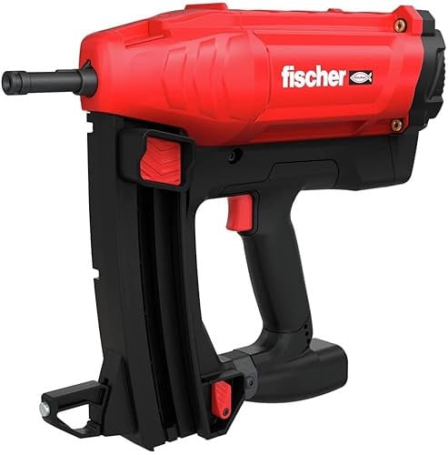 FISCHER, FGC 100 Elektro-Gasnagler zur Befestigung von Blech, Profilen, Gips und Stahl, mit zwei Batterien 7,2 V und 3 Ah bei 2 Schüssen pro Sekunde