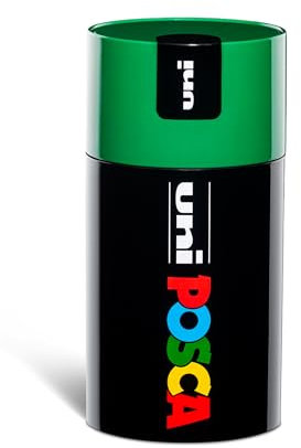Posca - Uniposca Set complet avec 18 feutres acryliques assortis, pointe moyenne 2,5 mm - Couleurs pour enfants et artistes Uni valables comme couleurs pour tissus, bois et autres, dans une