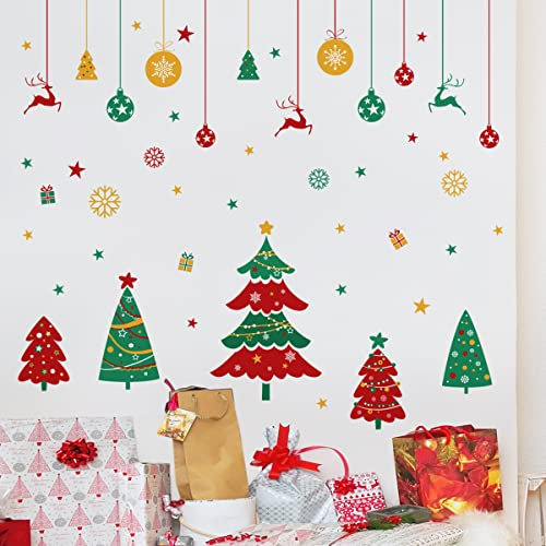 Buer Homie Árbol De Navidad Pegatina Para Pared, Vinilo Decorativo, Adhesivos Ventana, Adornos Puertas Entrada