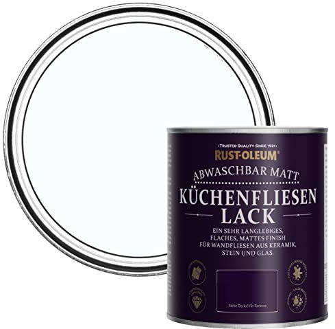 Rust-Oleum Light Blue water resistant Kitchen Tile Paint in Matt Finish - Icecap 750ml, SHDRCT1475, 0.75 Liters