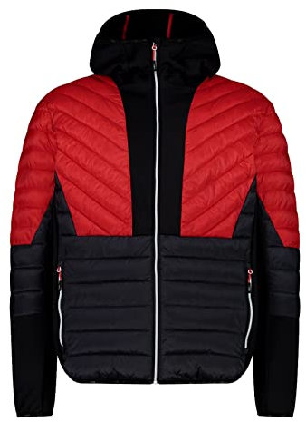 CMP Herren Hybrid Hoodie Jacke, Ferrari, 52