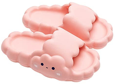SEAUR Badelatschen Damen Badeschlappen Wolken Schlappen Schlappi EVA Slippers Weich Badeschuhe Duschschuhe Rutschfest Schiebe-Sandalen 36-37