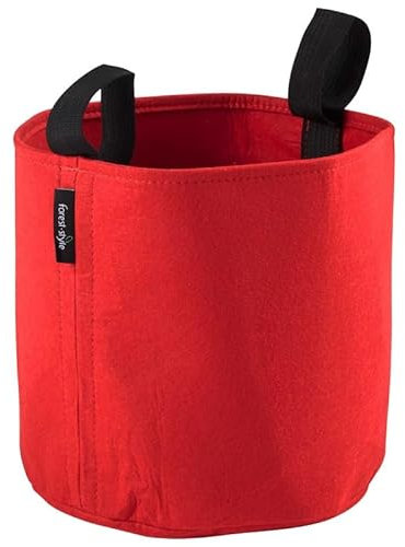 CERLAND Sac Plantation Feutre géotextile ø 25 cm 12,3 L Rouge - Bag 4 Plant
